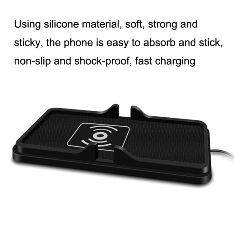 C6 15W 2 In 1 Multi-Function Car Wireless Charger Anti-Slip Launching Pad, C6