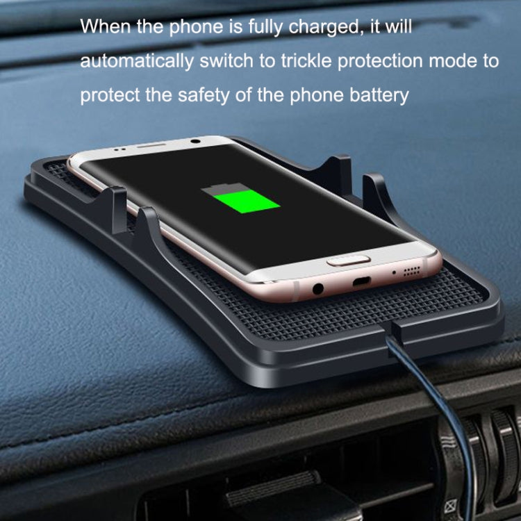 C6 15W 2 In 1 Multi-Function Car Wireless Charger Anti-Slip Launching Pad, C6