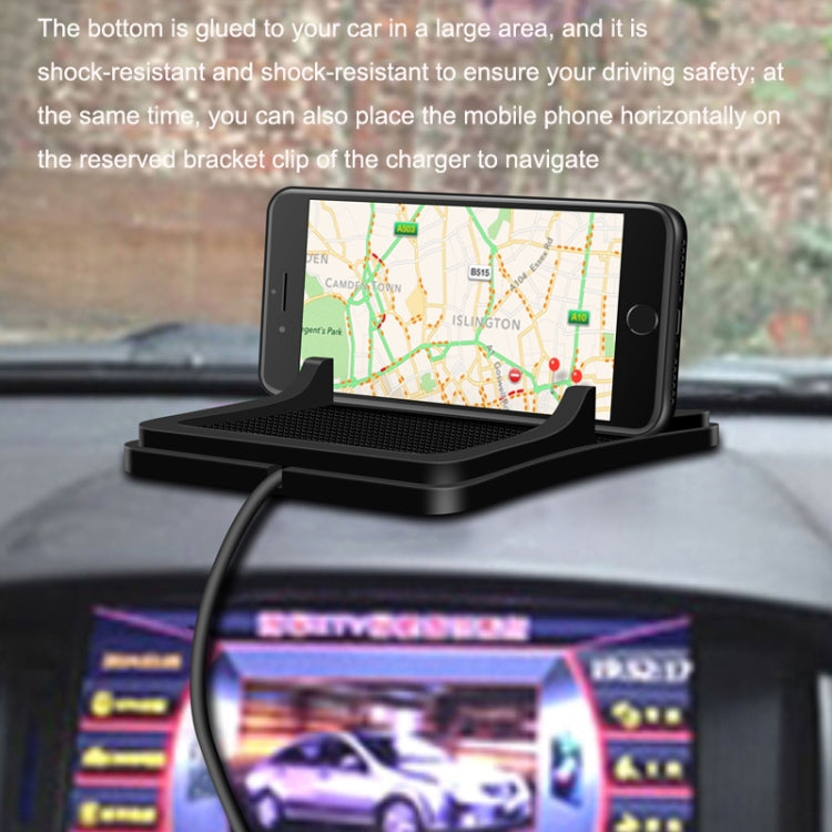 C6 15W 2 In 1 Multi-Function Car Wireless Charger Anti-Slip Launching Pad, C6