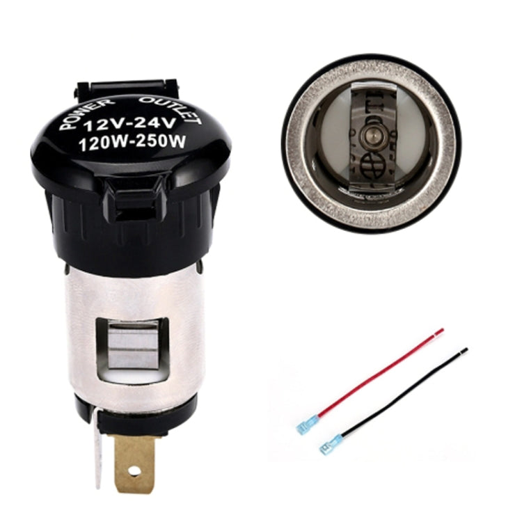 Car Modified Cigarette Lighter Waterproof Vehicle Charging Power Socket No Cigarette Type (with 1.5cm Line), Cigarette Type (with 1.5m Line), Cigarette Type (with 15cm Line), No Cigarette Type (with 1.5m Line), No Cigarette Type (with 15cm Line)