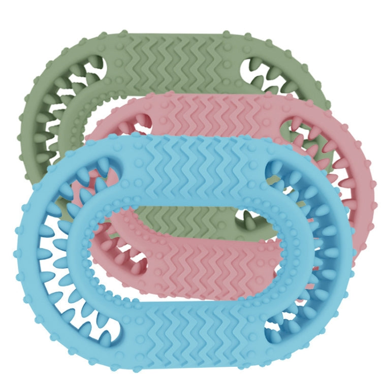 Dog Circle Clean Teeth Fun Interactive Training Biting Toys