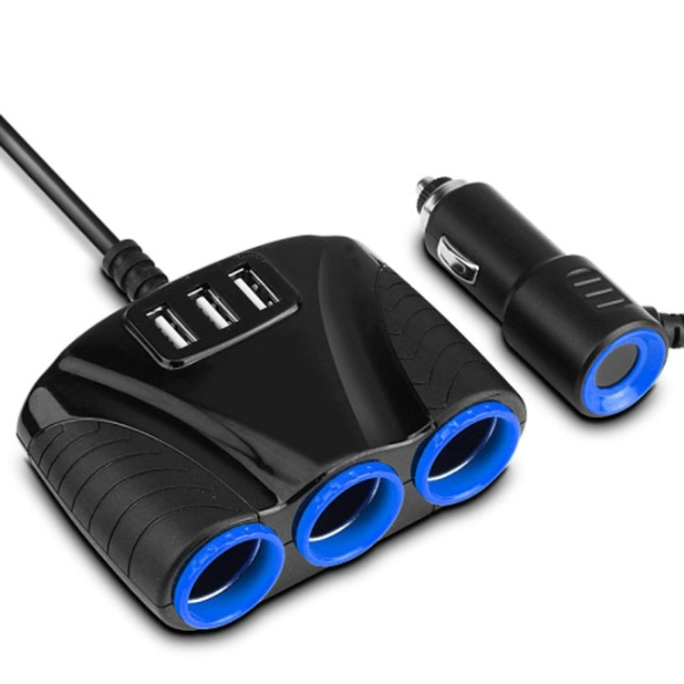 JY-1905 120W Multifunctional USB 3 In 1 Car Cigarette Lighter Car Charger, Style:, 3 Ports, 5 Ports