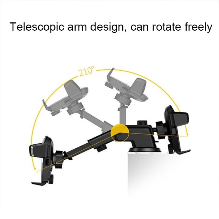 Versatile Adjustable Car Phone Cradle with Telescopic Arm