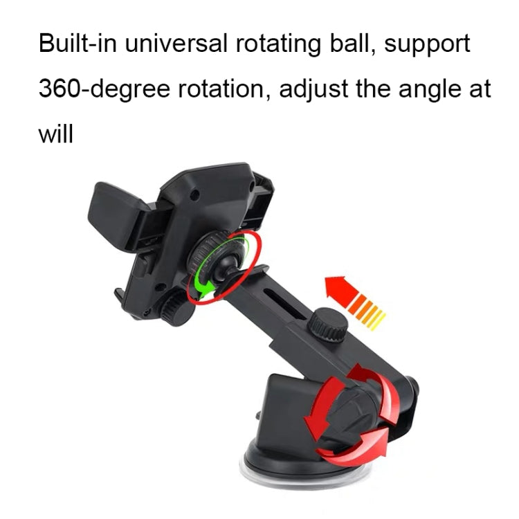 Versatile Adjustable Car Phone Cradle with Telescopic Arm
