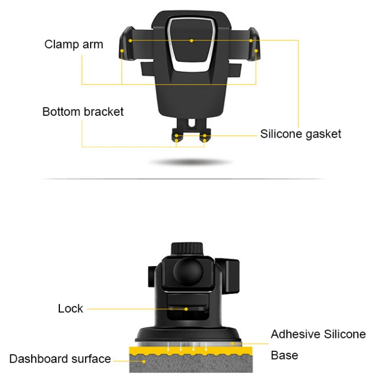 Versatile Adjustable Car Phone Cradle with Telescopic Arm