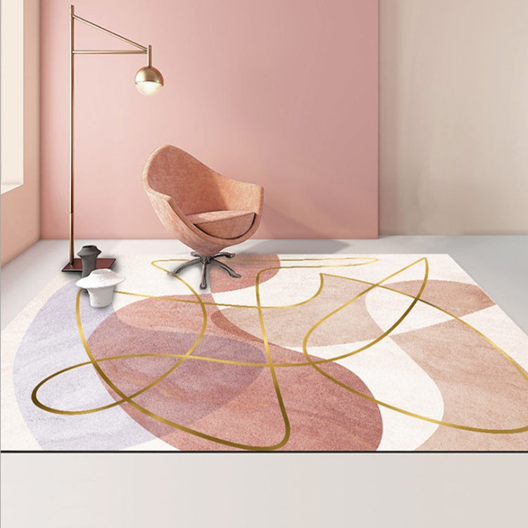 Modern Abstract Geometric Living Room Rug Coffee Table Cushion, Series 1