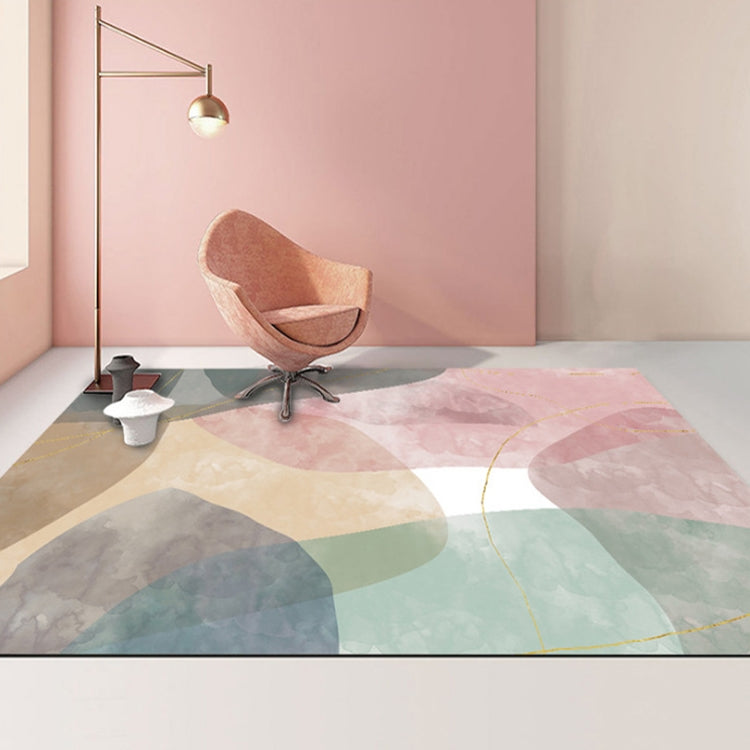 Modern Abstract Geometric Living Room Rug Coffee Table Cushion, Series 1