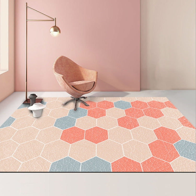 Modern Abstract Geometric Living Room Rug Coffee Table Cushion, Series 1