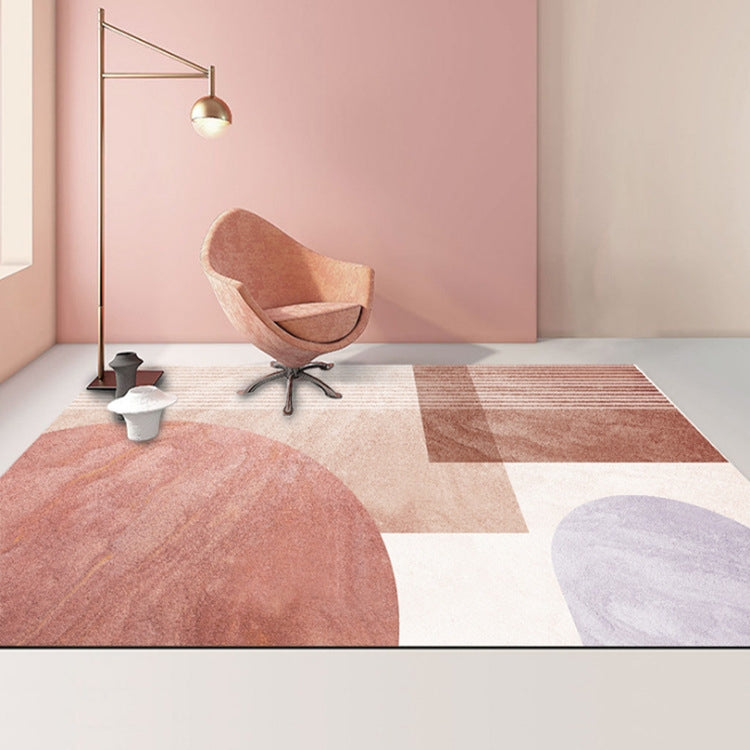 Modern Abstract Geometric Living Room Rug Coffee Table Cushion, Series 1