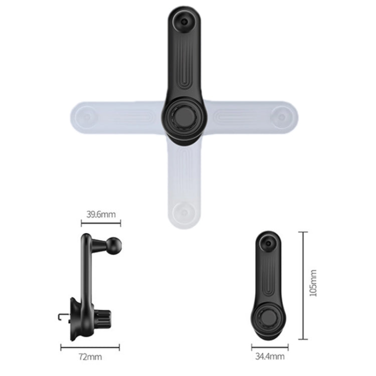 5-in-1 Car Hook Mobile Phone Holder with Wireless Charging Base - Essential Accessories Set