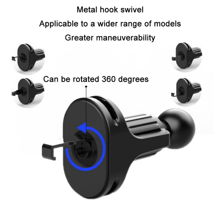 6-Piece Car Air Vent Phone Holder with Cable Management Clip