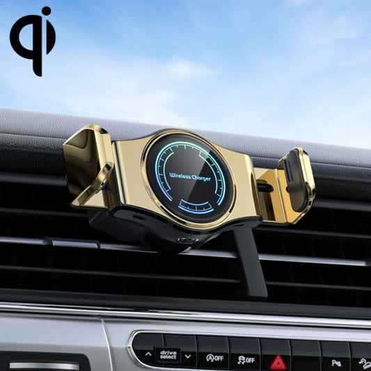 15W Compact Wireless Car Charger with Smart Sensing Holder