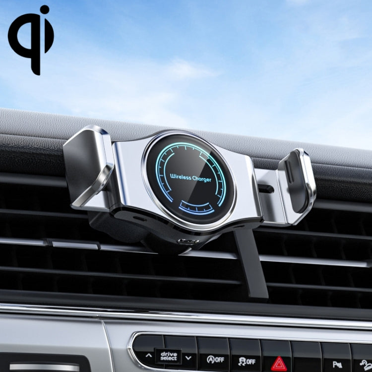 15W Compact Wireless Car Charger with Smart Sensing Holder