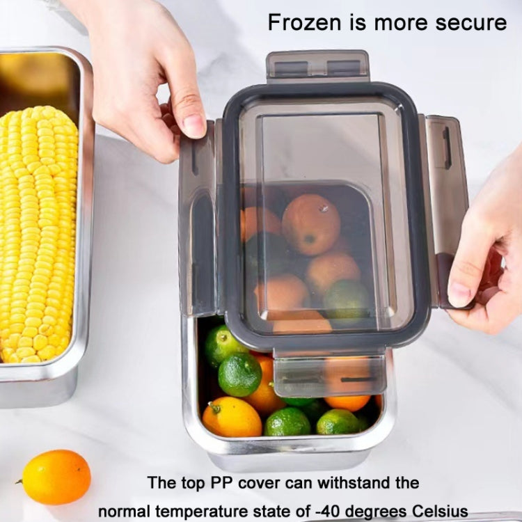 Refrigerator Refrigerated Storage Stainless Steel Airtight Crisper, Capacity: