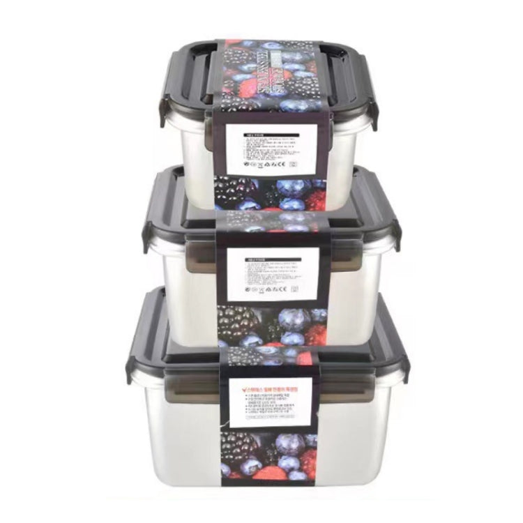 Refrigerator Refrigerated Storage Stainless Steel Airtight Crisper, Capacity: