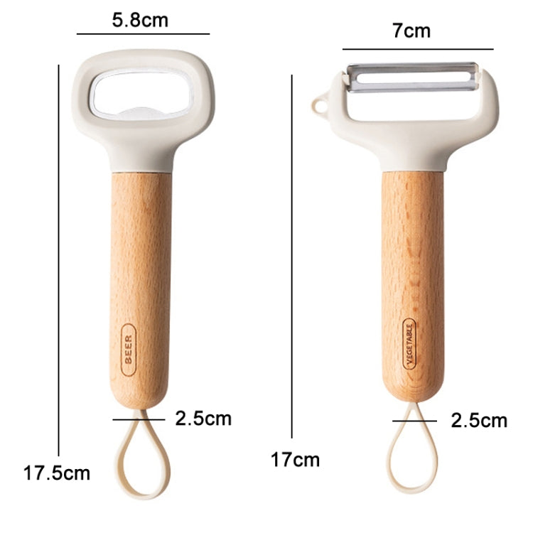 Home Kitchen Stainless Steel Bottle Opener Fruit & Vegetable Grater