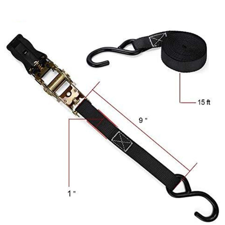 Motorcycle Car Fixed Cargo Ratchet Straps Trailer Tensioner