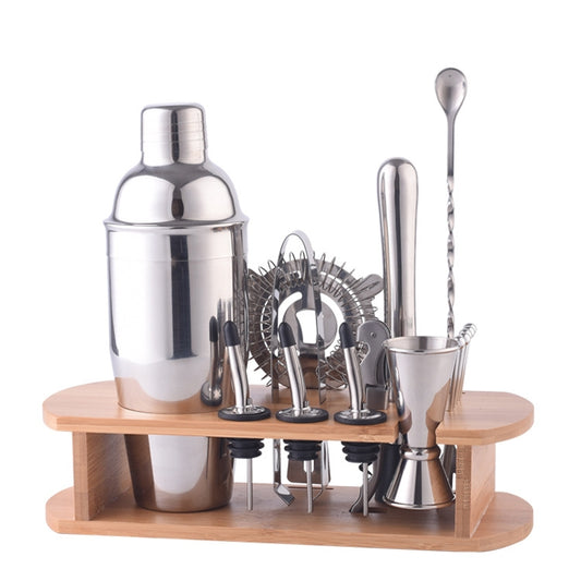 16 in 1 Bamboo and Wood Rack Bar Bartending Tools