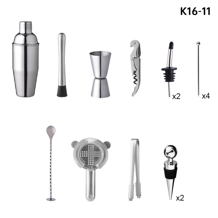 16 In 1 750ml Bamboo and Wood Rack Bartending Tool