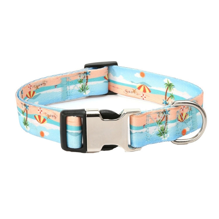 Pet Ethnic Style Polyester Cotton Print Pattern Collar, Size: