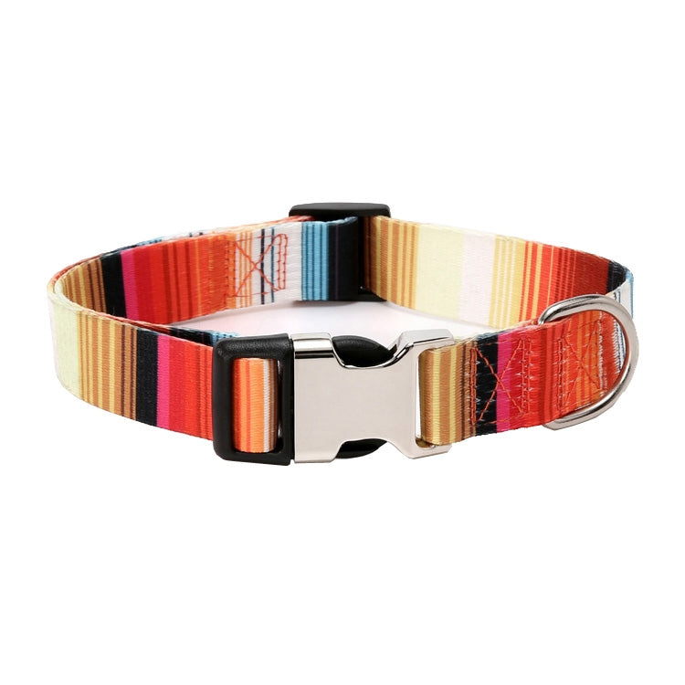 Pet Ethnic Style Polyester Cotton Print Pattern Collar, Size: