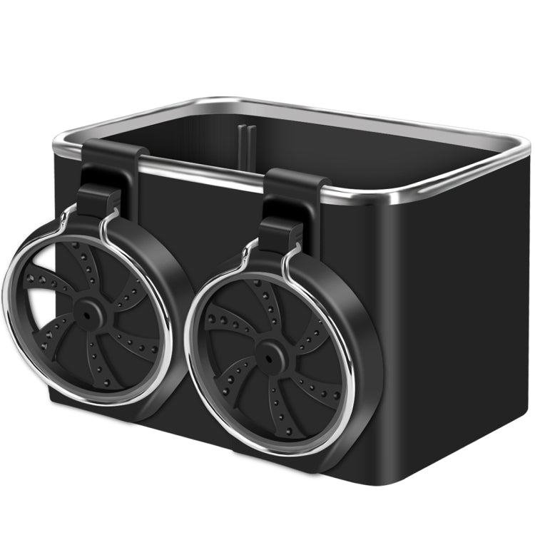 Versatile Car Armrest Storage Box with Cup Holders and Organiser Compartment