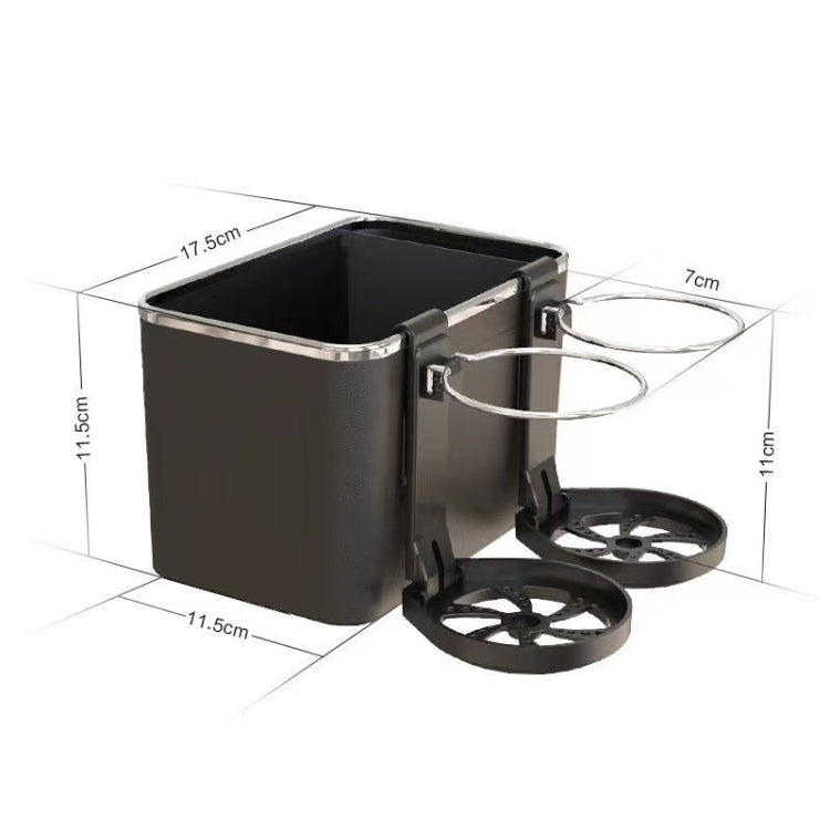 Versatile Car Armrest Storage Box with Cup Holders and Organiser Compartment