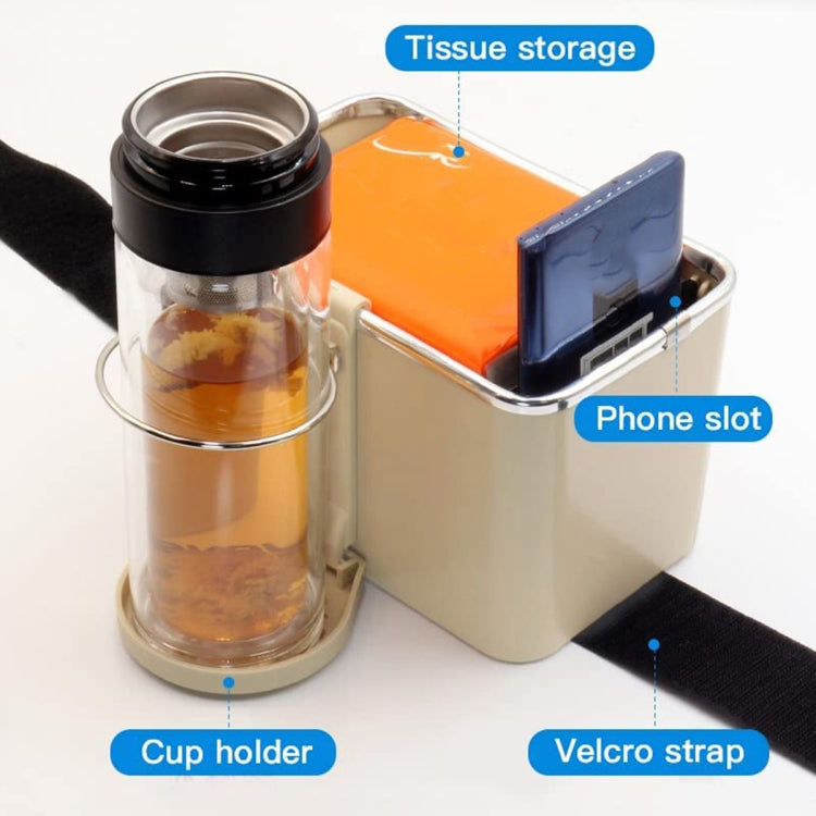 Versatile Car Armrest Storage Box with Cup Holders and Organiser Compartment