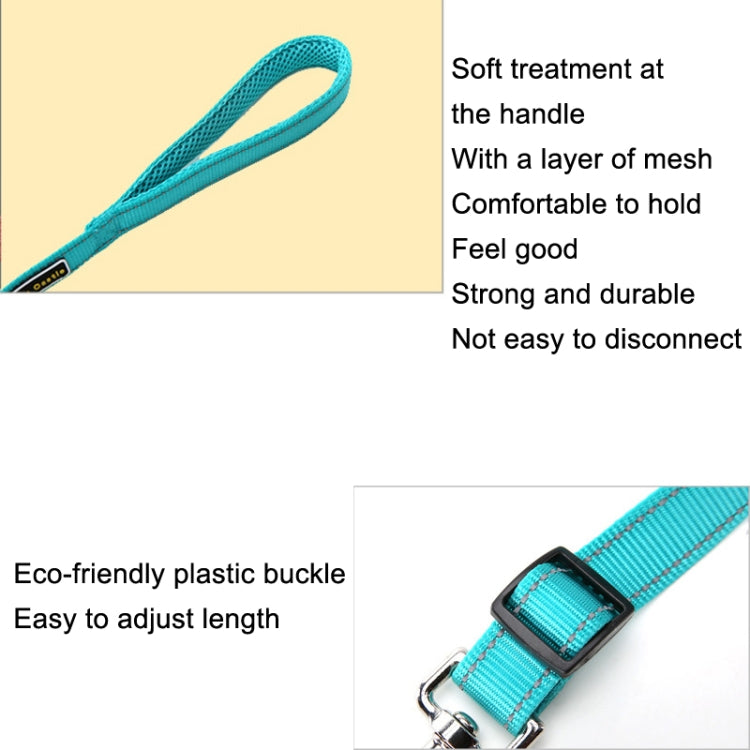 Glow Castle Soft Handle Reflective Adjustable Length Dogs Traction Rope