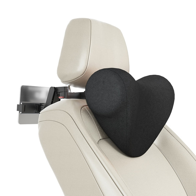 Ergonomic Memory Foam Neck Pillow with Adjustable Car Seat Headrest and Device Holder