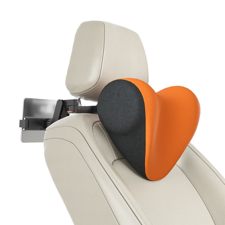 Ergonomic Memory Foam Neck Pillow with Adjustable Car Seat Headrest and Device Holder