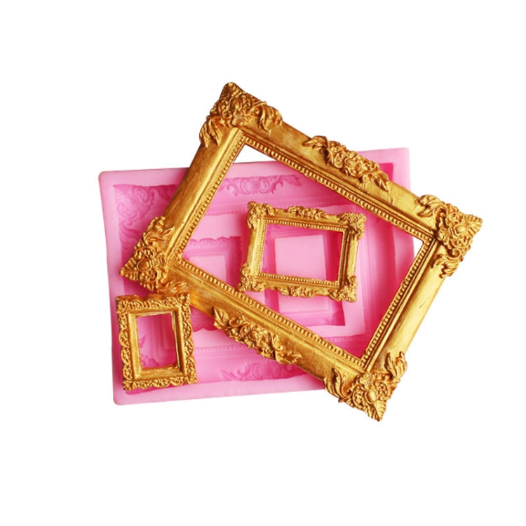 Vintage Photo Frame Liquid Silicone Fondant Mould