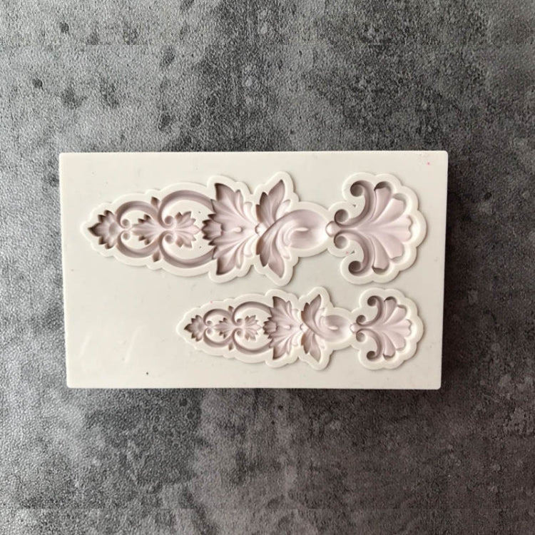 5 PCS Relief Fondant Cake Silicone Mold DIY Chocolate Mold,Style: