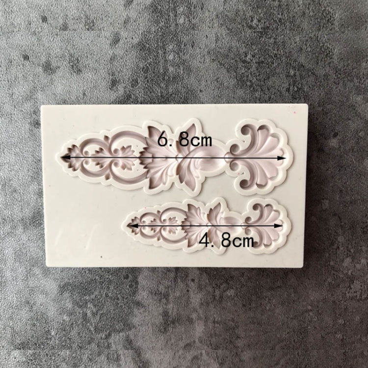 5 PCS Relief Fondant Cake Silicone Mold DIY Chocolate Mold,Style: