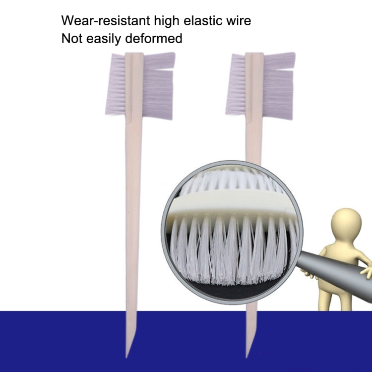 10 PCS Car Head Engine Brush Double-Sided Groove Brush