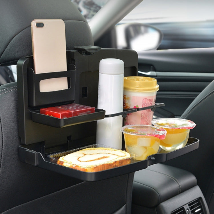 Portable Car Folding Dining Table with Chair Back Support