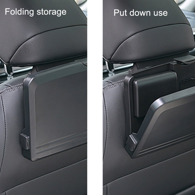 Portable Car Folding Dining Table with Chair Back Support