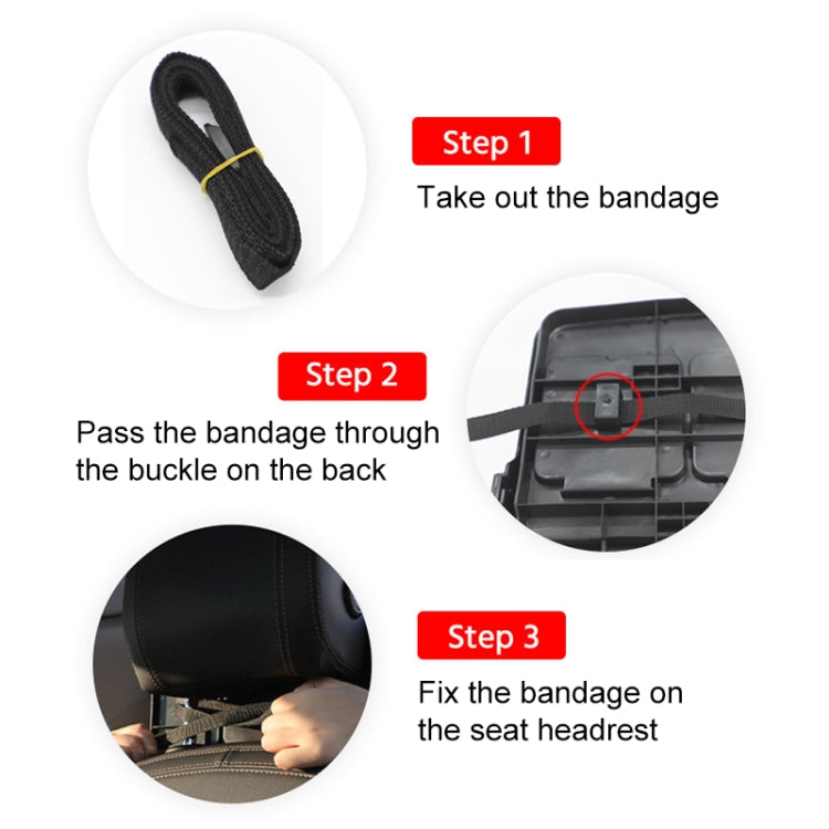 Portable Car Folding Dining Table with Chair Back Support