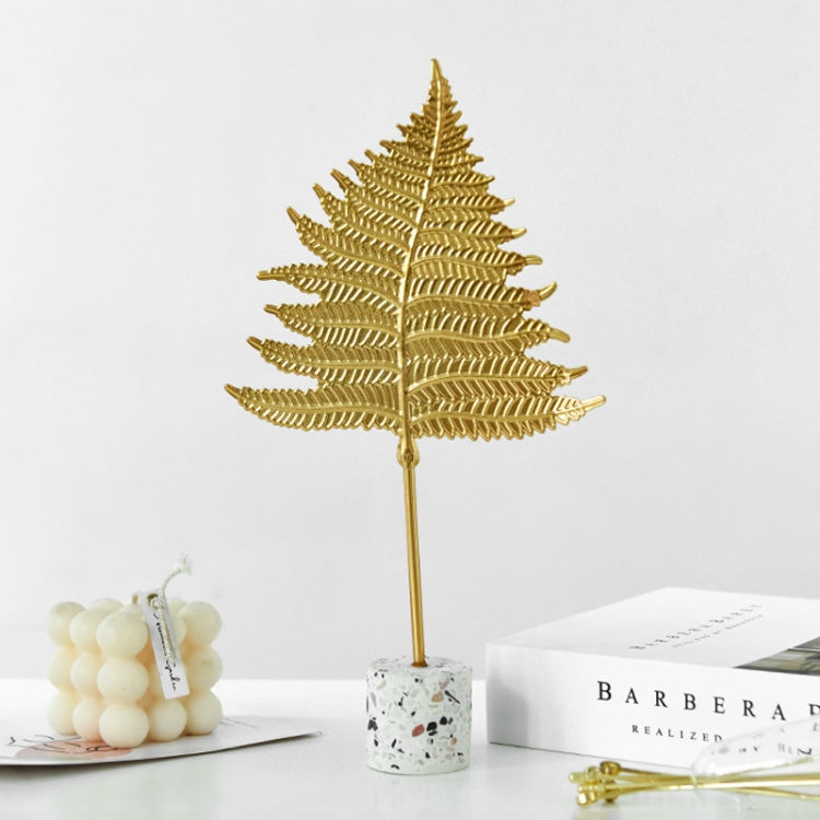 BJ1526 Leaf-shape Wrought Iron Ornament, Size: