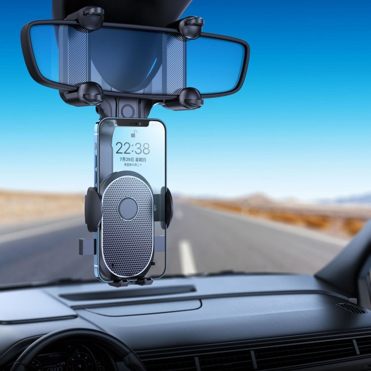 Versatile Rearview Mirror Phone Holder for Cars