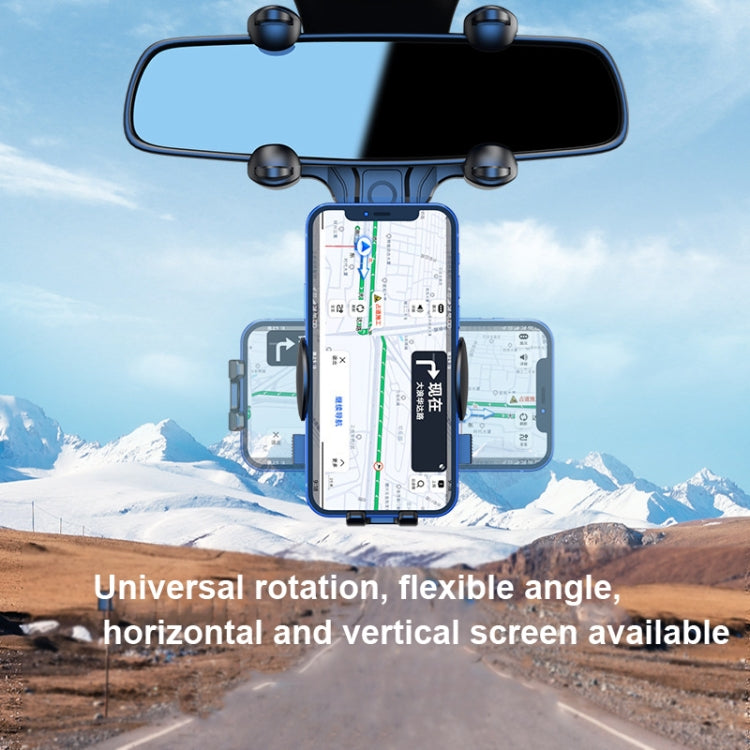 Versatile Rearview Mirror Phone Holder for Cars