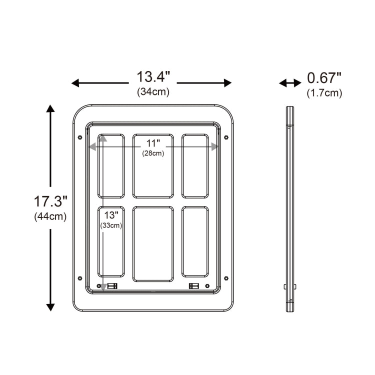 34cmx 44cm Pet Window Door Dog Cat Cave Anti-mosquito Pet Lattice Door