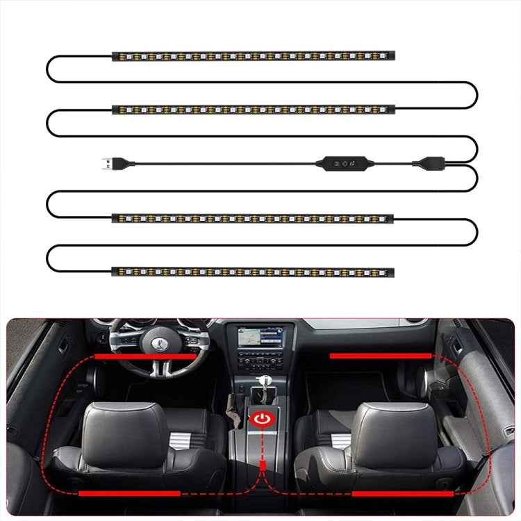 SKS-JZ-10 Symphony Car USB Foot Atmosphere Light