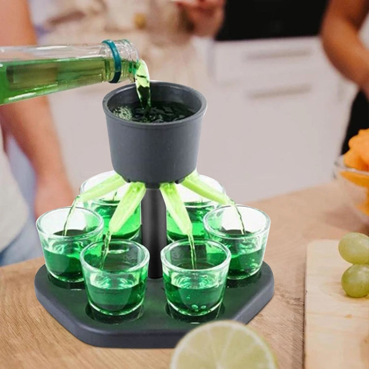 Bar Party 6 Cups Wine Dispenser Wine Pourer Drink Dispenser