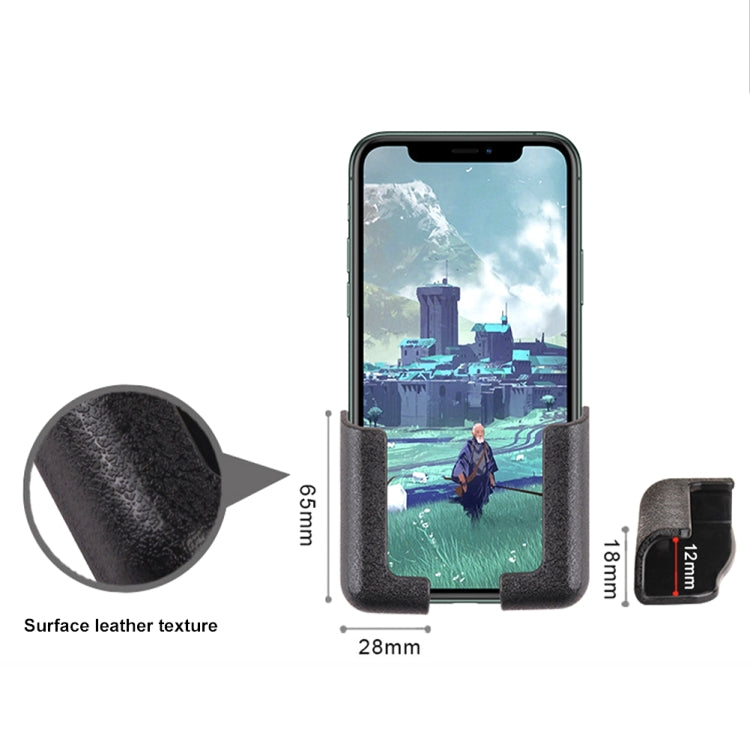 5 Pairs Adjustable Mobile Phone Mounts for Car and Home - Versatile Dashboard Adhesive Brackets