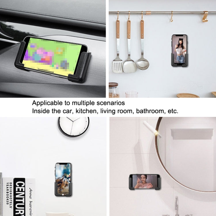5 Pairs Adjustable Mobile Phone Mounts for Car and Home - Versatile Dashboard Adhesive Brackets