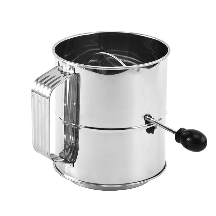 Hand-crank Oblique Flour Sieve Kitchen Baking Tools