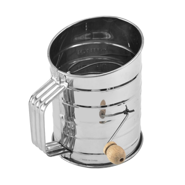 Hand-crank Oblique Flour Sieve Kitchen Baking Tools