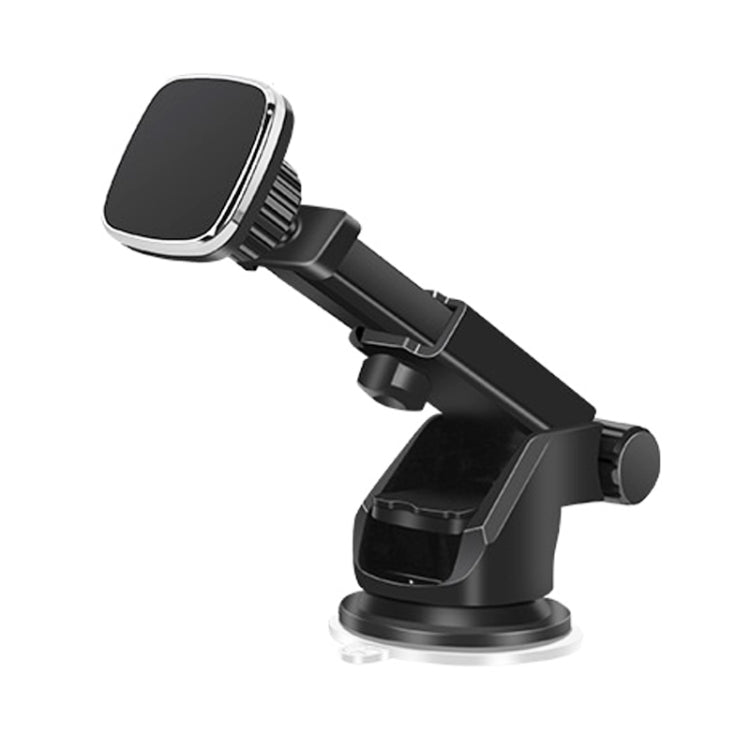 Magnetic Telescopic Car Phone Holder with Suction Cup and 360-Degree Rotation