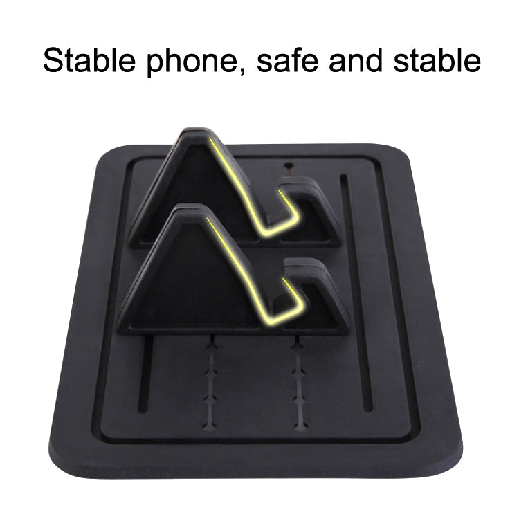 Universal Silicone Car Phone Holder for Centre Console – Adjustable Tablet Stand
